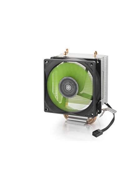 CT STONES Cpu Processor Cooler with 2 Copper Pipes - Black Nd2607