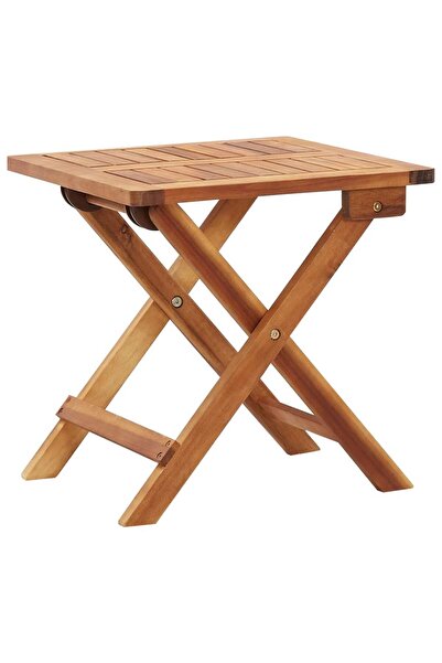 Concept Măsuță de cafea pliabilă de gradină, 40x40x40cm, lemn de acacia
