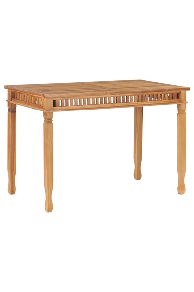 Concept Τραπέζι κήπου, 120 x 65 x 80 εκ., μασίφ ξύλο τικ
