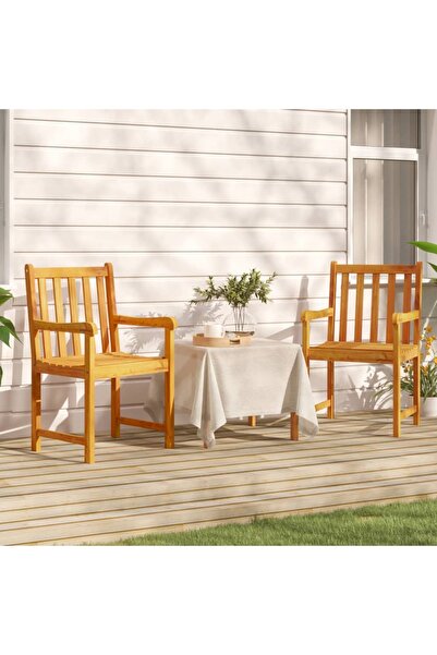 Concept Καρέκλες κήπου, 2 τεμ., από μασίφ ξύλο ακακίας