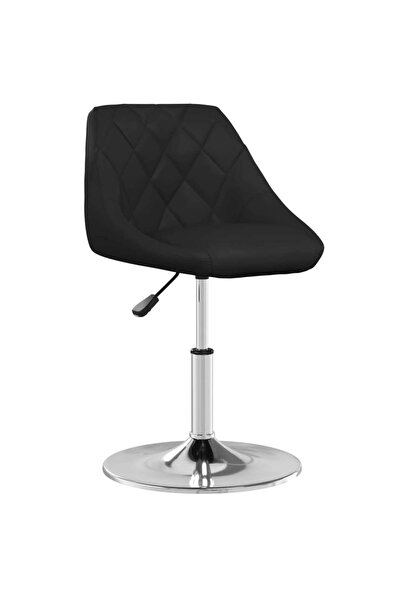 Concept Σκαμπό μπαρ, μαύρο, οικολογικό Δερμάτινο