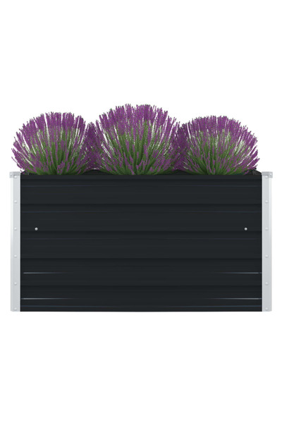 Concept Strat înălțat grădină, antracit, 100x100x45 cm, oțel galvanizat