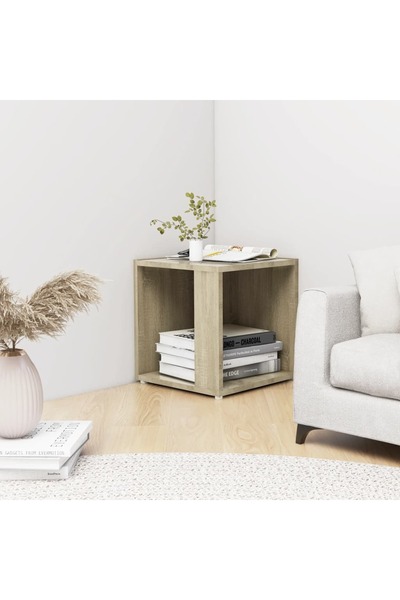 Concept Βοηθητικό τραπεζάκι, δρυς Sonoma, 33x33x34,5 cm, μοριοσανίδα