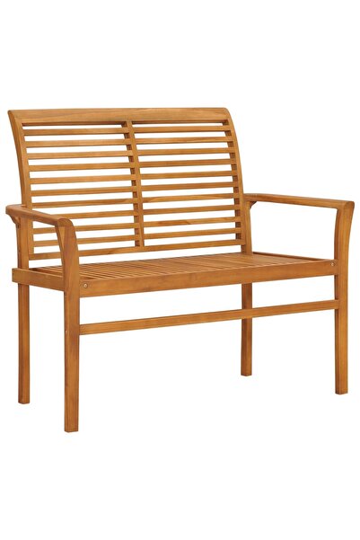 Concept Παγκάκι κήπου, 112 cm, μασίφ ξύλο τικ