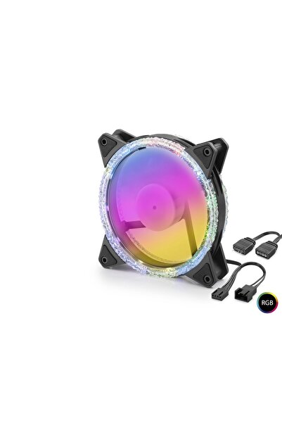 CT STONES مروحة كيس كريستال ارجب 12 سم - أسود Nd2663