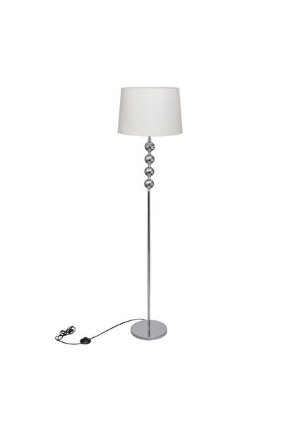 Concept Tall floor lamp with 4 decorative balls, white