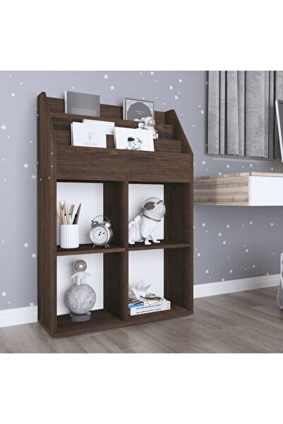 Concept Παιδική θήκη περιοδικών, καπνιστή δρυς, 71x30x114 cm, μοριοσανίδα