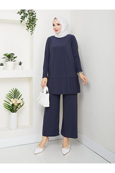MODAMÜNASİP Tunic and Pleated Pants Set