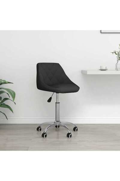 Concept Scaun de birou pivotant, negru, piele ecologică