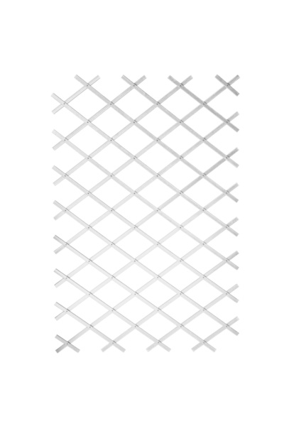 Nature Πλέγμα φράχτη κήπου, 100 x 200 cm PVC, λευκό, 6040703