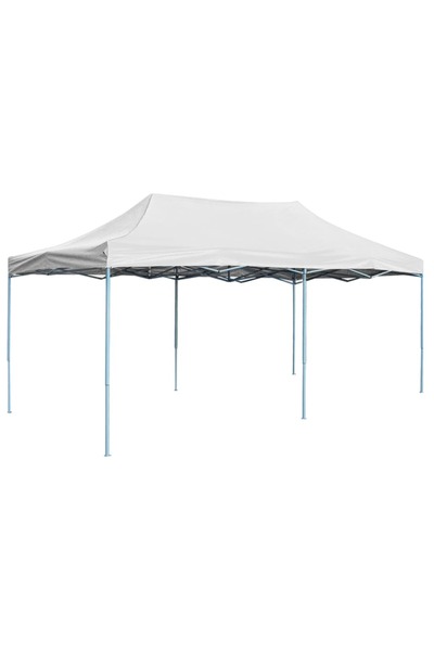 Concept Cort de petrecere pliabil profesional, alb, 3 x 6 m, oțel