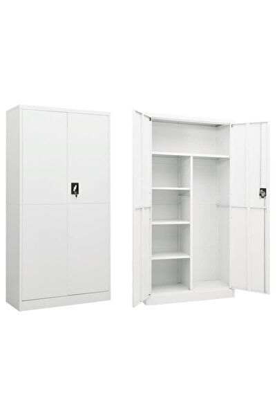 Concept Ντουλάπι αρχείων, λευκό, 90x40x180 cm, ατσάλι