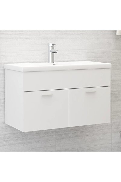 Concept Dulap de chiuvetă, alb, 80x38,5x46 cm, PAL