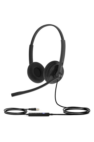Yealink Headset with microphone - UH34 Lite, MS, USB-A, black