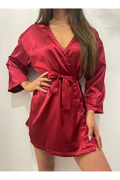 Sandrada SD Elegant satin women's bathrobe - Drapey, soft and comfortable, id...