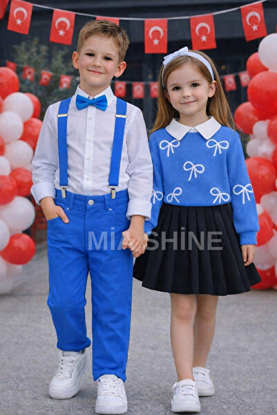 MİA SHİNE S Boy's 23 April 4-Piece Combination Suit