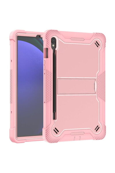 Techsuit Samsung Galaxy Tab S9 Rugged TabShell case + glass protector, pink