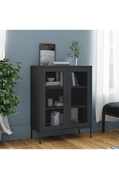 Concept Ντουλάπι αποθήκευσης, ανθρακί, 80x35x101,5 cm, ατσάλι