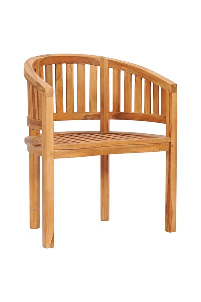 Concept Καρέκλα σε σχήμα μπανάνας, από μασίφ ξύλο τικ