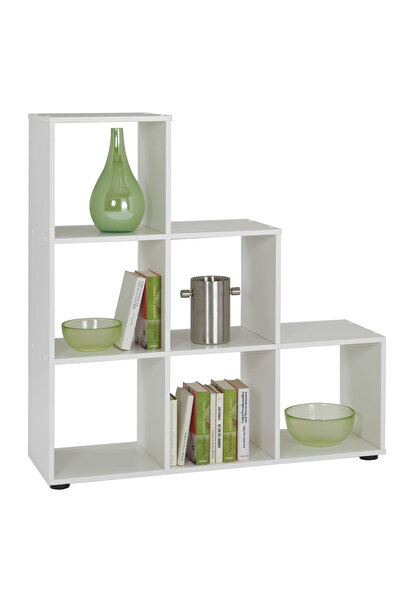 Fmd Paravan de cameră cu 6 compartimente, alb