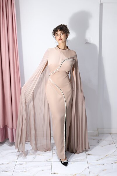 Angy Fashion “Goddess Aura” Dress – minimalist design with pleated capes and ...