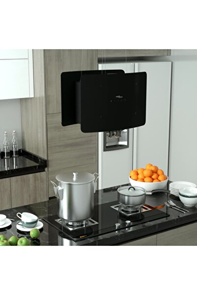 Concept Κρεμαστό καπό σε σχήμα νησίδας, αισθητήρας αφής LCD, σκληρυμένο γυαλί