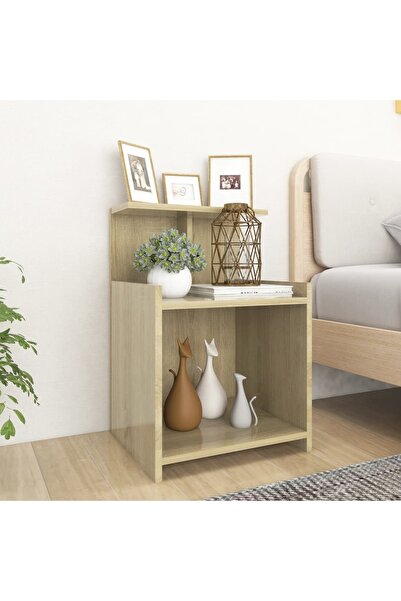 Concept Κομοδίνα, 2 τεμ., δρυς sonoma, 40x35x60 cm, μοριοσανίδα