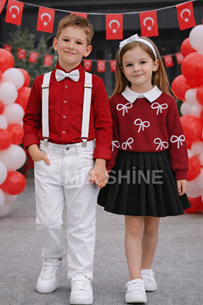 MİA SHİNE S Boy's 23 April 4-Piece Combination Suit