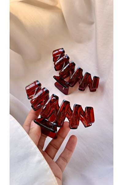 YOYYO 2-Pack Transparent Geometric Large Size Hair Clips - Modern Design Stro...