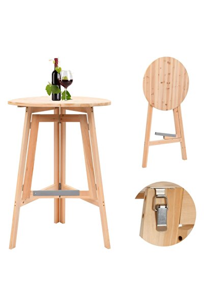 Concept Masă de bar pliabilă, 78 cm, lemn de brad