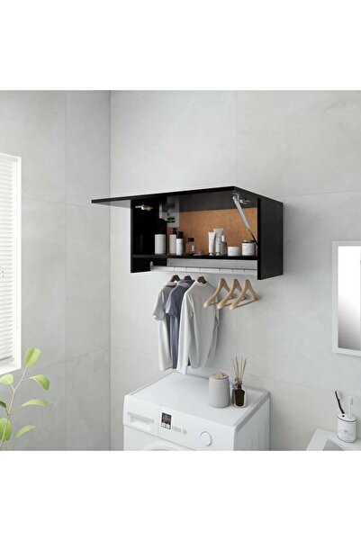 Concept Ντουλάπα, μαύρη, 70x32,5x35 cm, μοριοσανίδα