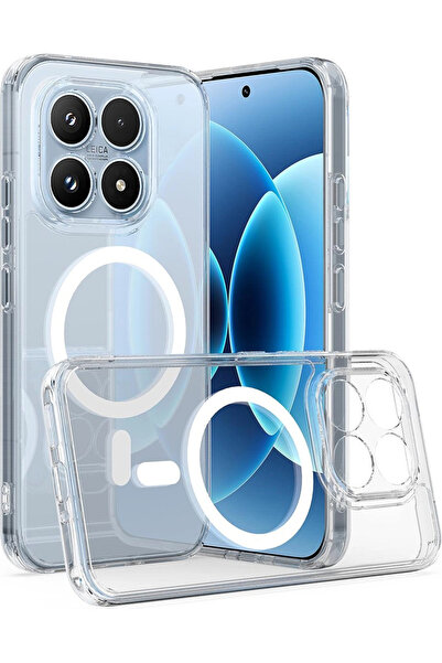 NANOSPACE حافظة متوافقة مع Mi 17، تتميز بـ Magsafe، غطاء صلب من الكريستال الم...