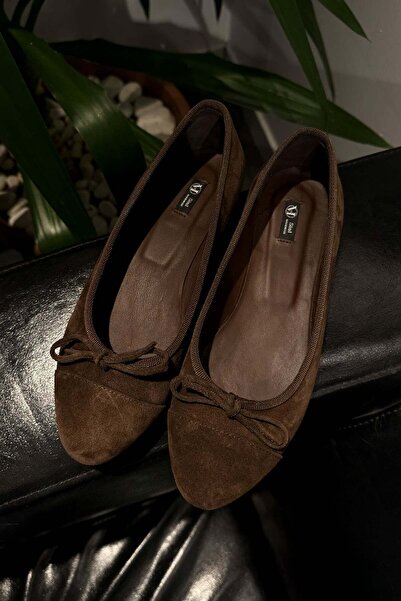 5in1Canpolat براون كلاسيك حذاء مسطح 25576