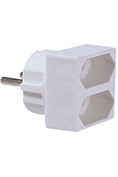 Bachmann Double plug, white