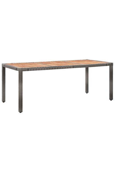 Concept Set mobilier de exterior cu perne, 9 piese, gri, poliratan