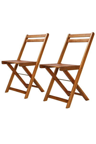 Concept Καρέκλες μπιστρό εξωτερικού χώρου, 2 τεμ., μασίφ ξύλο ακακίας