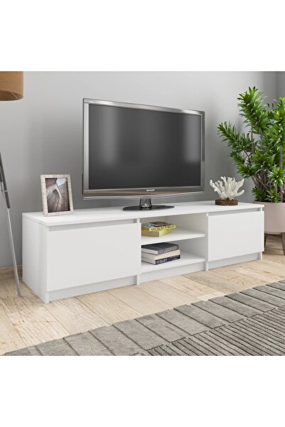 Concept Comodă TV, alb, 140 x 40 x 35,5 cm, PAL