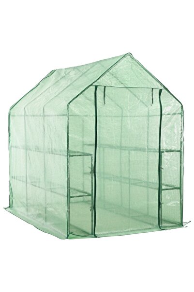 Concept Seră înaltă cu 12 rafturi, 143 x 214 x 196 cm, oțel