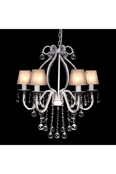 Concept Chandelier with 2300 crystals, white
