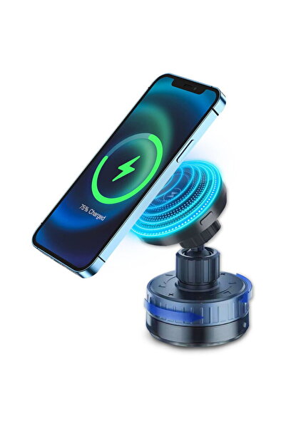 Techsuit Suport Bord / Parbriz Telefon cu Incarcare Wireless, Magneti N52 cu ...