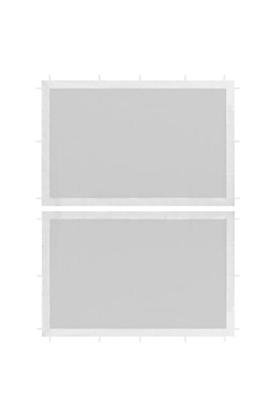 Concept Perete lateral cort petrecere, 2 buc., alb, plasă