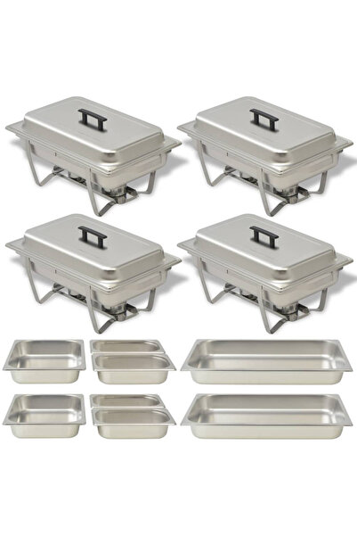 Concept Set vase încălzire mâncare, 4 piese, oțel inoxidabil