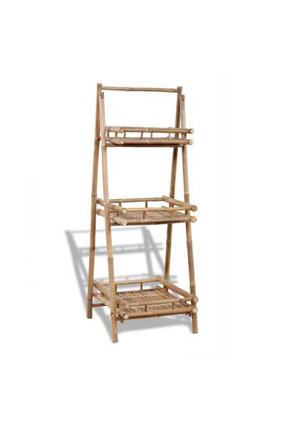 Concept Πτυσσόμενη βάση φυτών με 3 ράφια από Μπαμπού