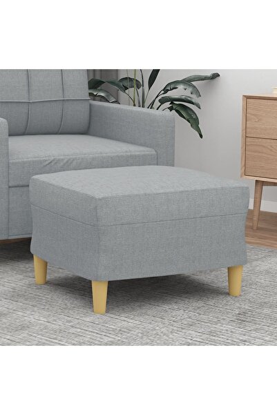 Concept Taburet, gri deschis, 60x50x41 cm, material textil