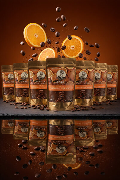 sündüs hanım kahveleri Orange Turkish Coffee 200g X 12 Pcs
