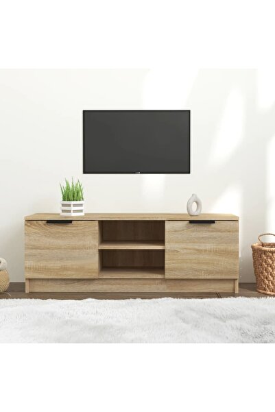 Concept Comodă TV, stejar sonoma, 102x35x36,5 cm, lemn prelucrat