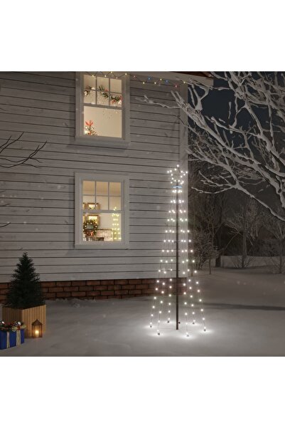 Concept Коледна елха, 108 студено бели светодиода, 180 см, с колче