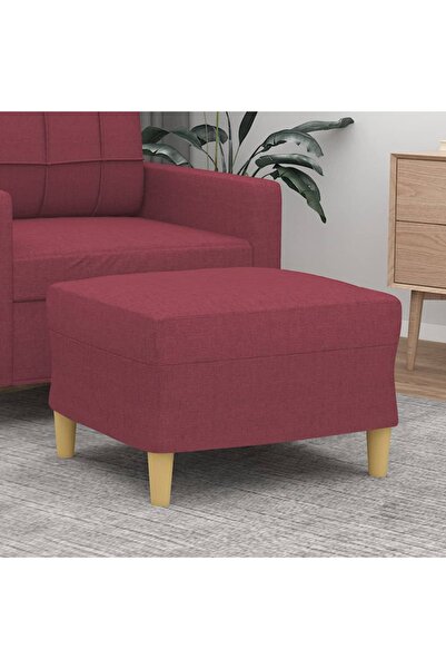 Concept Taburet, roșu vin, 60x50x41 cm, material textil