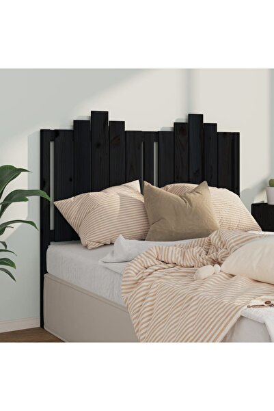 Concept Tăblie de pat, negru, 126x4x110 cm, lemn masiv de pin