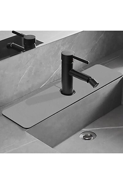 Adaptoll Su Emici Lavabo Kenar Matı – Kaymaz Mutfak Tezgah Matı, Musluk Damla...